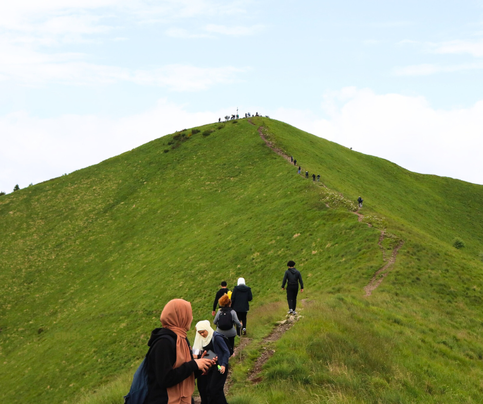 Camminata in montagna